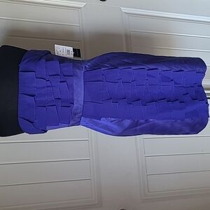 Hailey Adrianna Papell Sapphire Strapless Party Dress size 4